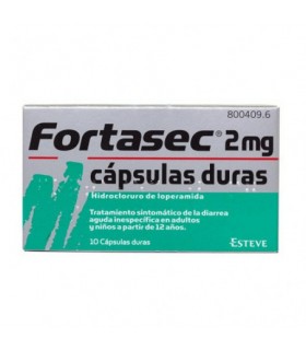 FORTASEC 2 MG 10 CAPSULAS Diarrea y Trastornos Digestivos - JOHNSON AND JOHNSON