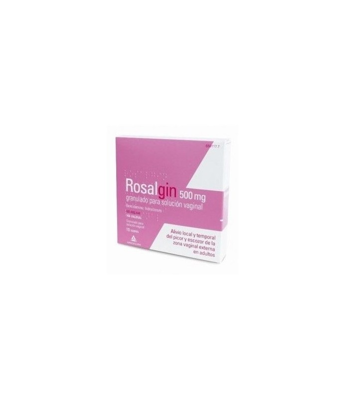 ROSALGIN 500 MG GRANULADO SOLUCION VAGINAL 10 SOBRES Medicamentos y Inicio - 