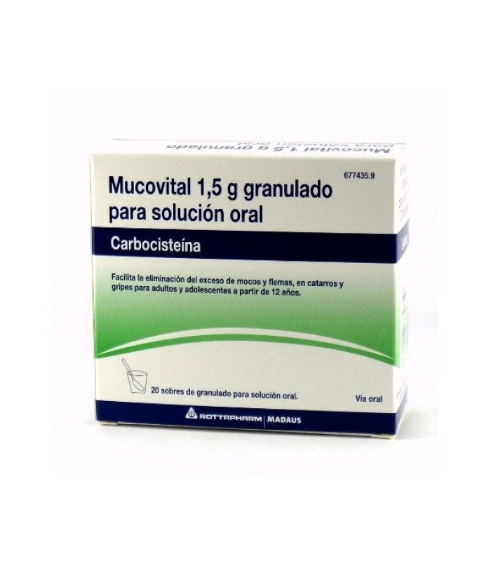 MUCOVITAL 2.7 G 20 SOBRES GRANULADO Medicamentos y Inicio - 