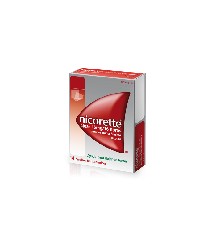 NICORETTE CLEAR 15 MG/16 H 14 PARCHES TRANSDERMICO Medicamentos y Inicio - 