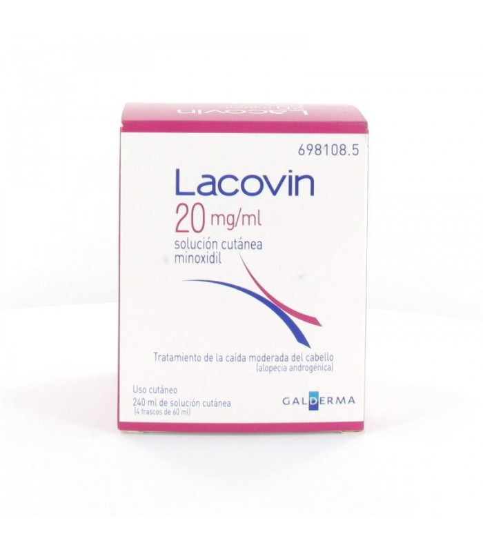 LACOVIN 20 MG/ML SOLUCION CUTANEA 4 FRASCOS 60 ML Medicamentos y Inicio - 