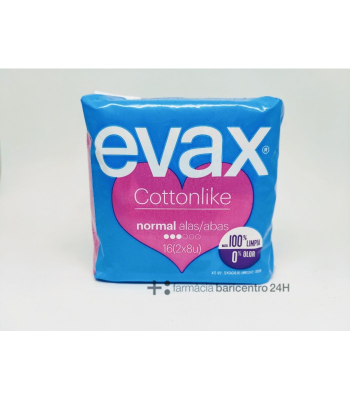 EVAX COMPRESAS NORMAL ALAS COTTONLIKE Compresas y Menstruacion - PROCTER AND GAMBLE