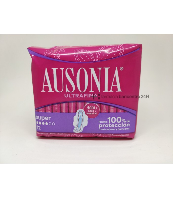 AUSONIA COMPRESA SUPER 12 UNIDADES Compresas y Menstruacion - 