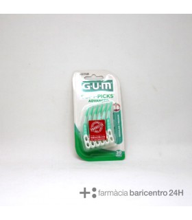 GUM SOFT PICKS ADVANCED 30 UN Cepillos y Higiene Bucal - 