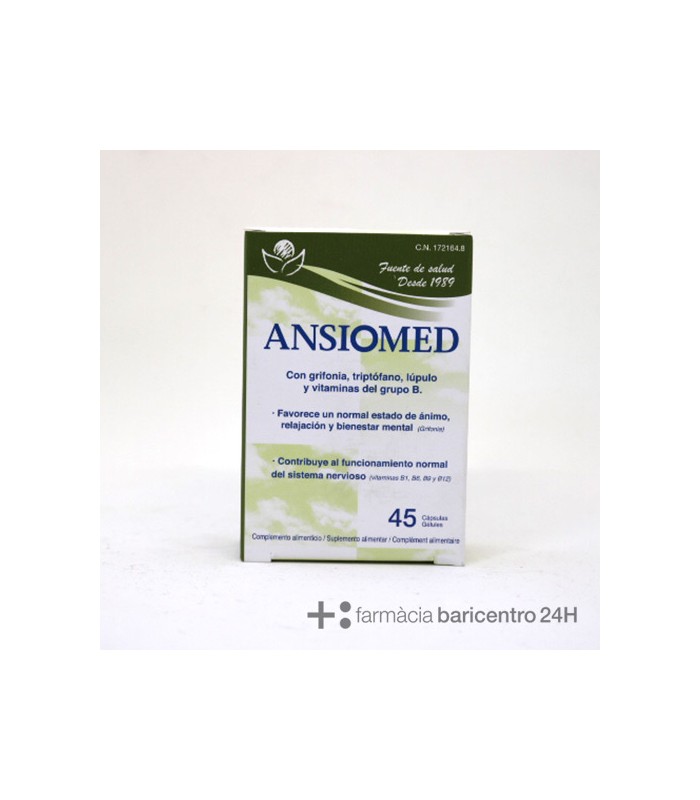 ANSIOMED 45 CAPSULAS Ansiedad y Sistema nervioso - 