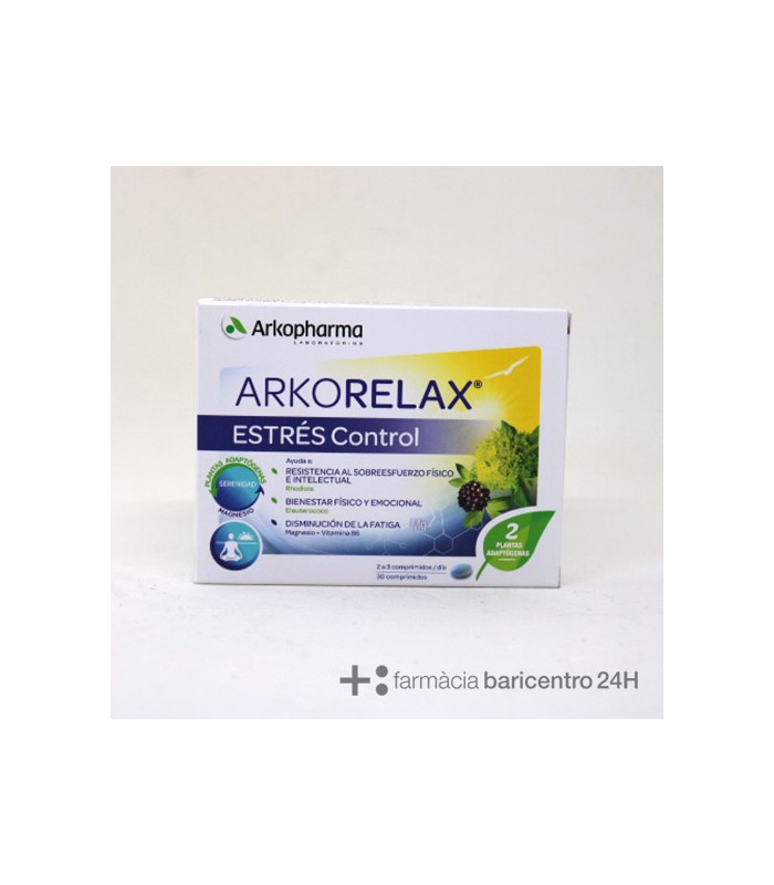 ARKOPHARMA ARKORELAX ESTRES CONTROL 30 COMPRIMIDOS Estres y Sistema nervioso - 