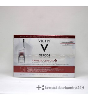 DERCOS AMINEXIL CLINICAL 5 MUJER 42 MONODOSIS Tratamiento y Anticaida - Vichy