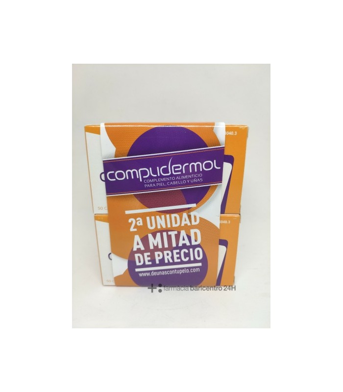 COMPLIDERMOL 50 CAPS DUPLO Tratamiento y Anticaida - REIG JOFRE