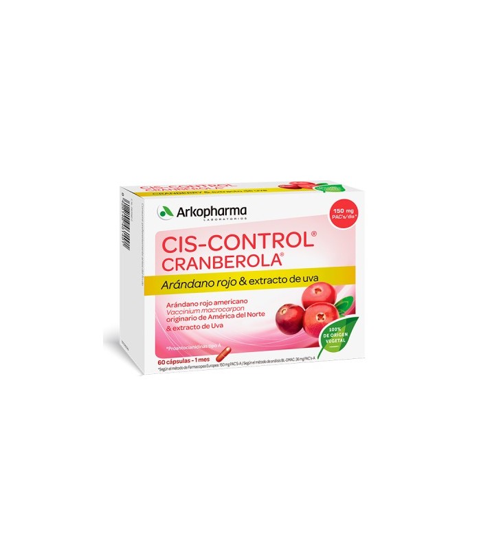 CRANBEROLA CISCONTROL PLUS60CA Infecciones urinarias y Salud vias urinarias - ARKOPHARMA