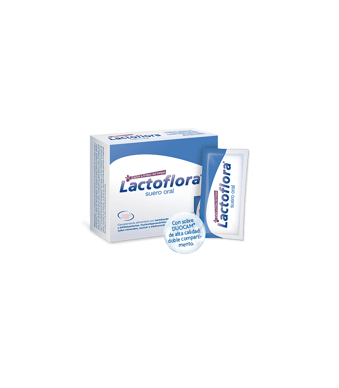 LACTOFLORA SUERO ORAL 6 SOBRES DUOCAM SABOR FRUT Diarrea y Salud Digestiva - 