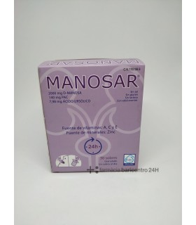 MANOSAR 30 SOBRES Infecciones urinarias y Salud vias urinarias - ARAFARMA