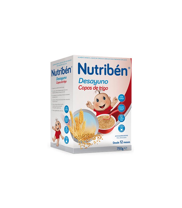 NUTRIBEN DESAYUNO COPOS DE TRIGO 750 G Papillas y galletas y Alimentacion del bebe - ALTER FCIA