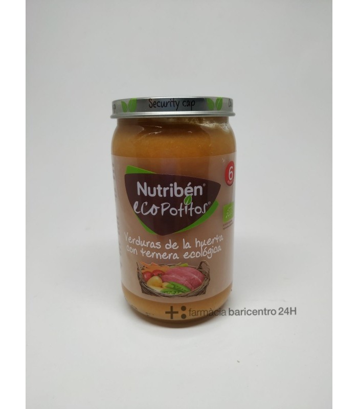 NUTRIBEN ECO DELICIAS DE VERDURA CON TERNERA POT Potitos y Alimentacion del bebe - 