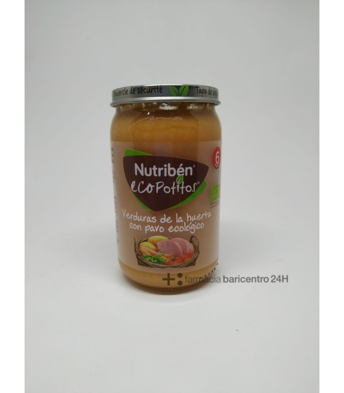 NUTRIBEN ECO SELECCION VERDURAS DE HUERTA C PAVO Potitos y Alimentacion del bebe - 