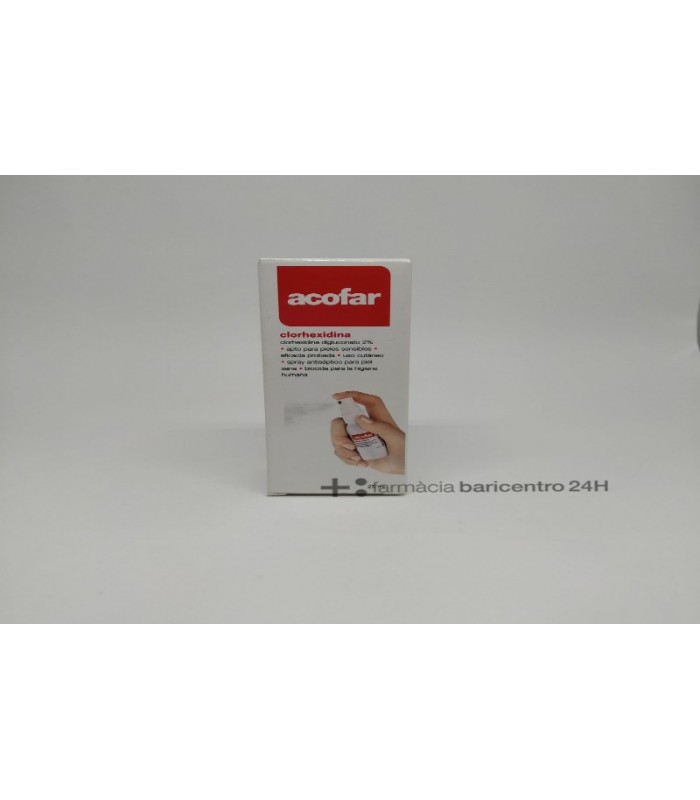 ACOFAR CLORHEXIDINA DIGLUCONATO 2 % SPRAY 25 ML Salud y Inicio - ACOFARMA