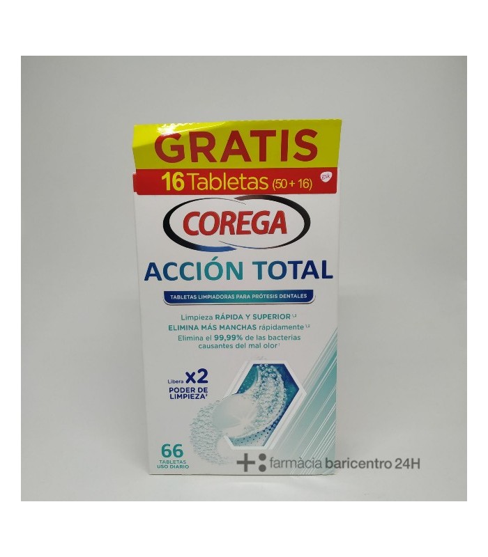 COREGA ACCION TOTAL LIMPIEZA PROTESIS 50+16 Inicio y  - 