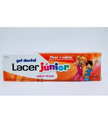 LACER JUNIOR GEL DENTAL 75 ML FRESA