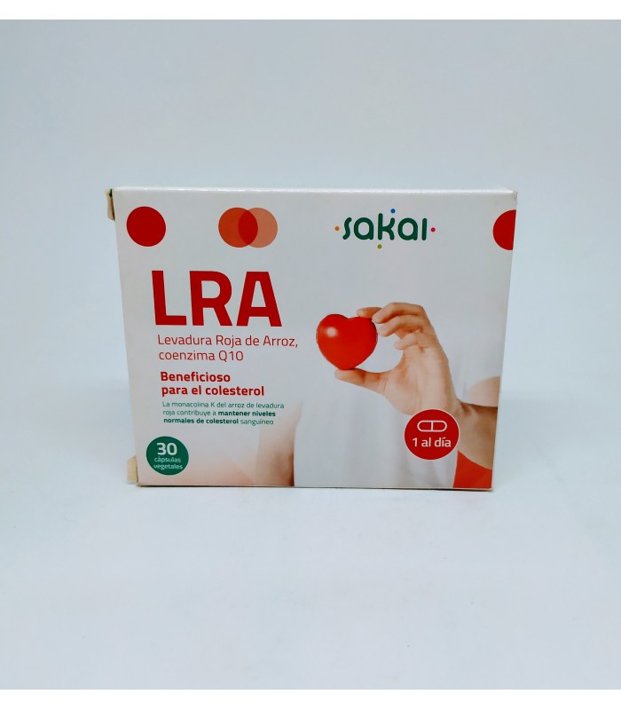 SAKAI LRA LEVADURA ROJA DE ARROZ + Q10 30 CAPSULAS Colesterol y Salud cardiovascular - 
