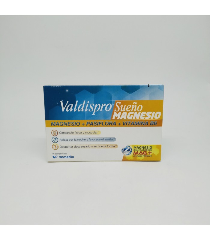 VEMEDIA VALDISPRO SUEÑO MAGNESIO+ PASIFLORA + VITAMINA B6 Sueño y Sistema nervioso - 