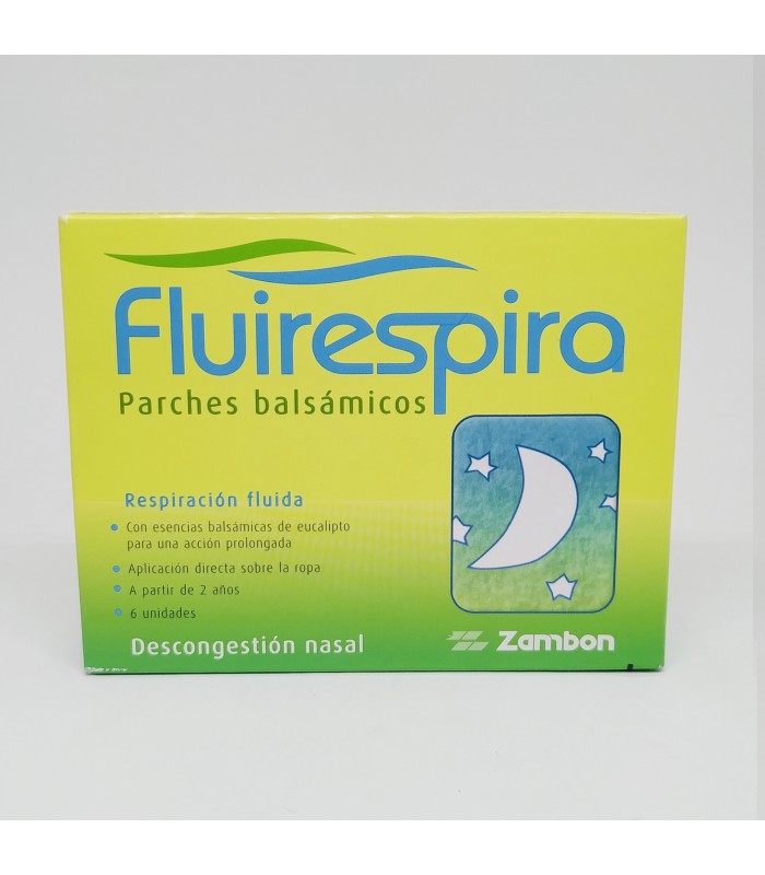 FLUIRESPIRA INFANTIL 6 PARCHES Gripe y resfriado y Salud Respiratoria - ZAMBON