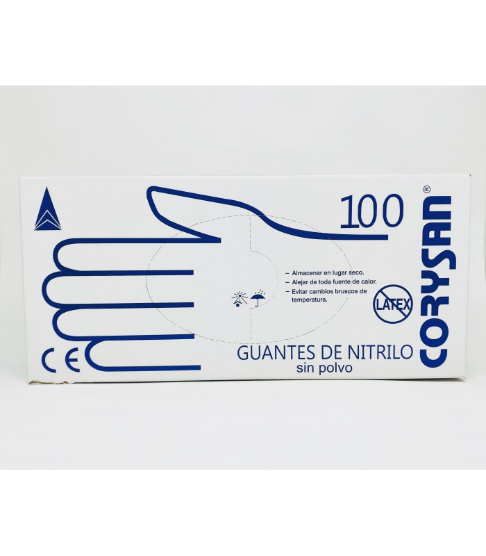 CORYSAN GUANTES DE NITRILO SIN POLVO 100 UNIDADES Inicio y  - 