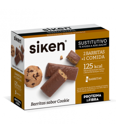 SIKEN SUSTITUTIVO BARRITAS SABOR COOKIE 8 UNIDADES Inicio y  - FAES FARMA