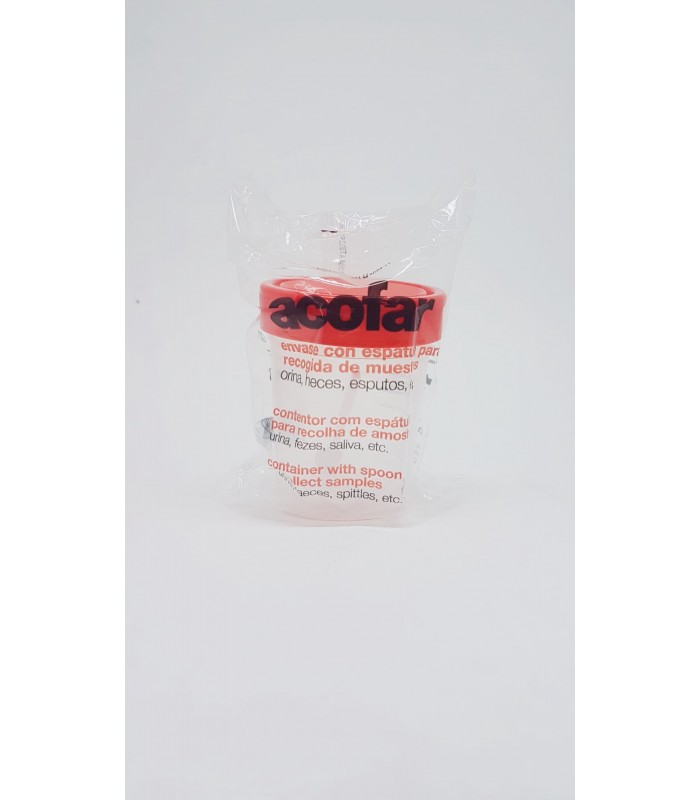 ACOFAR ENVASE CON ESPATULA RECOGIDA MUESTRAS Inicio y  - ACOFARMA
