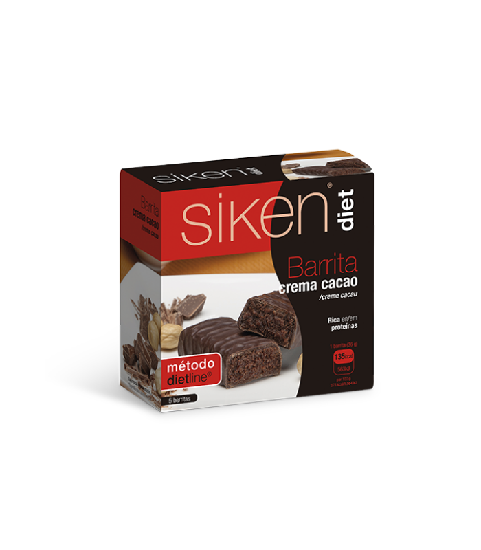 SIKENDIET BARRITA CREMA CACAO 5 UNIDADES Dietetica y Inicio - SIKEN