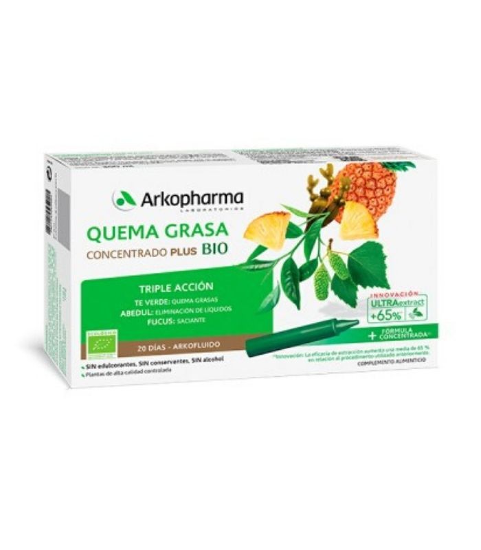 ARKOPHARMA ARKOFLUIDO QUEMAGRASAS 20 AMPOLLAS Inicio y  - ARKOPHARMA