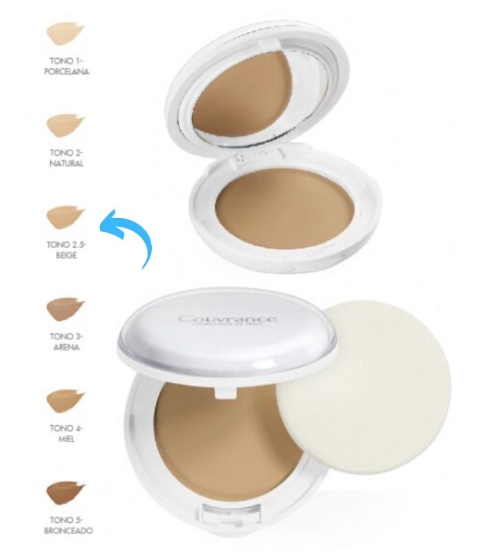AVENE COUVRANCE COMPACTO MATE (2.5) SPF30 Base Maquillaje y Maquillaje - Avene