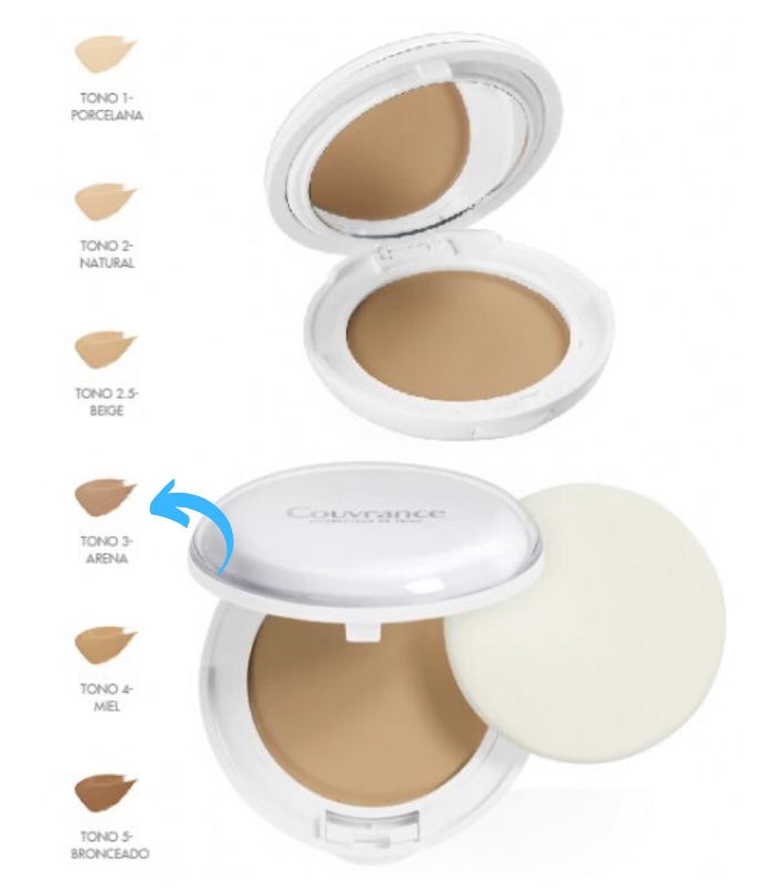 AVENE COUVRANCE CREMA COMPACTA ARENA SPF30 3.0 Maquillaje y Cosmetica facial - Avene