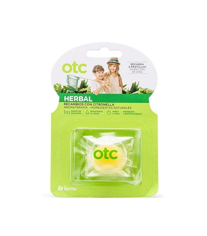 OTC HERBAL RECAMBIOS PULSERA CITRONELA 2 PASTILLAS Salud y Inicio - FERRER INTERNACIONAL