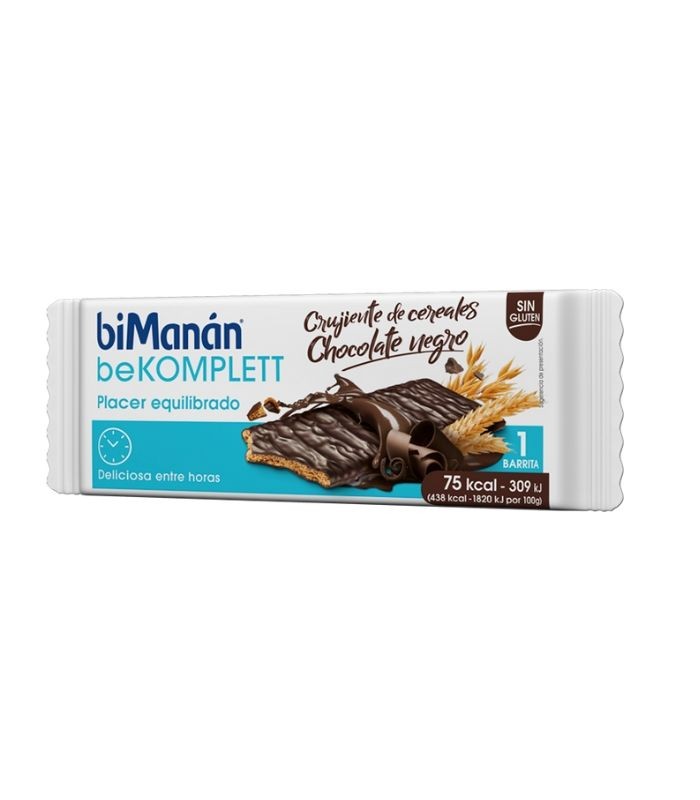 BIMANAN BARRITA CEREALES CHOCOLATE NEGRO Substitutivos comida y Control de Peso - BIMANAN