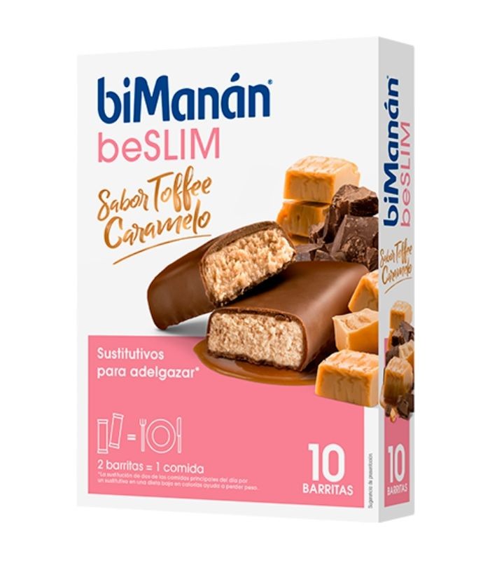 BIMANAN SUSTITUTIVE BARRITA TOFFEE 8 UNIDADES Control de Peso y Dietetica - BIMANAN