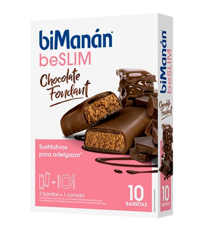 BIMANAN SUSTITUTIVE BARRITAS CHOCOLATE FONDANT 8UDS Control de Peso y Dietetica - BIMANAN