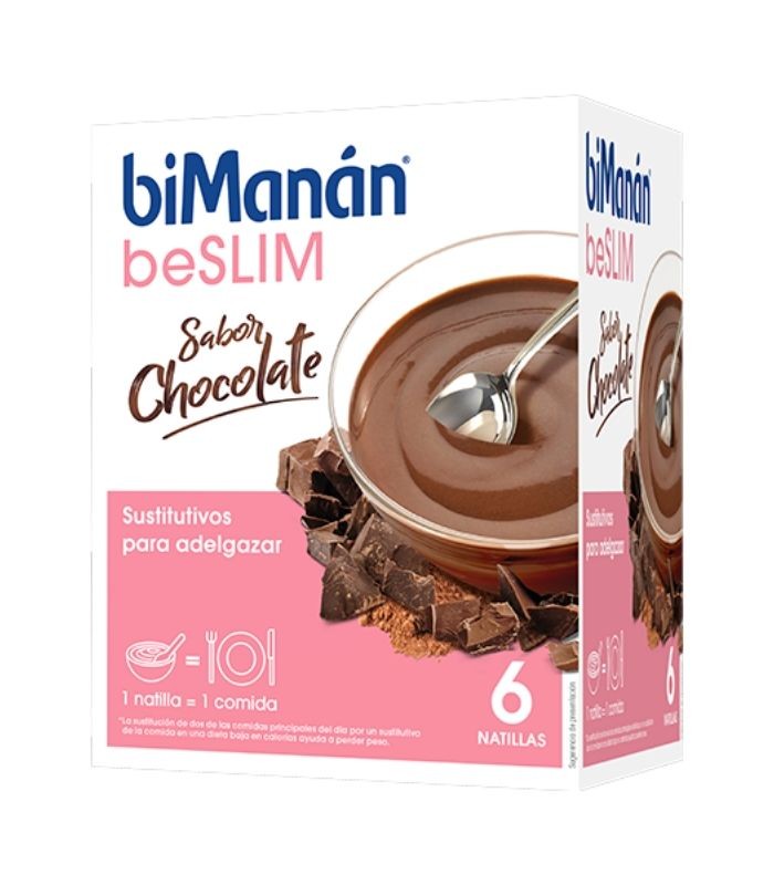 BIMANAN BESLIM NATILLAS CHOCOLATE 6 UNIDADES Control de Peso y Dietetica - BIMANAN