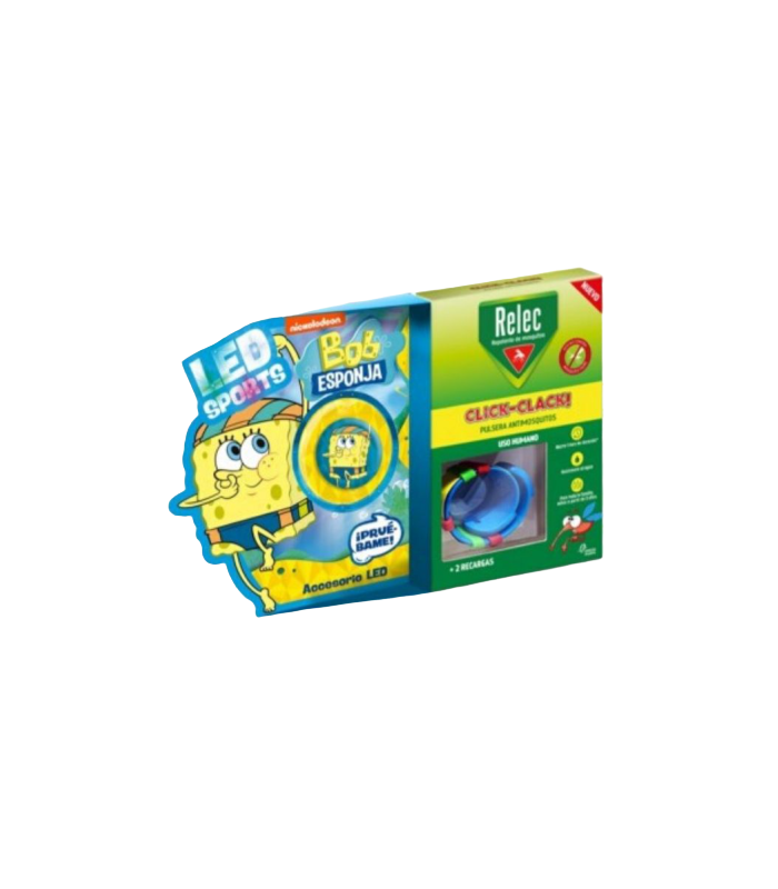 RELEC PULSERA CLICK CLACK BOB ESPONJA AZUL Inicio y  - PERRIGO