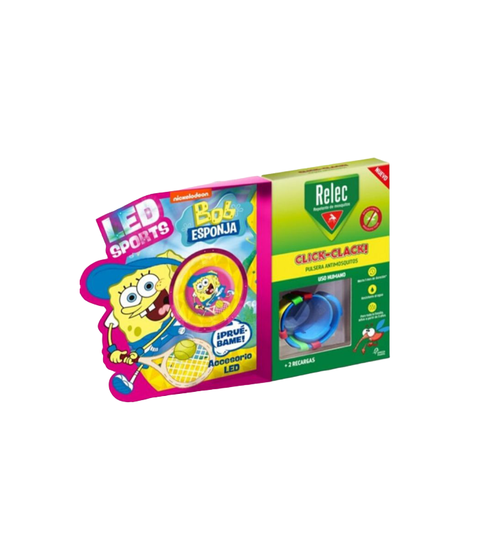 RELEC PULSERA CLICK CLACK BOB ESPONJA ROSA Inicio y  - PERRIGO