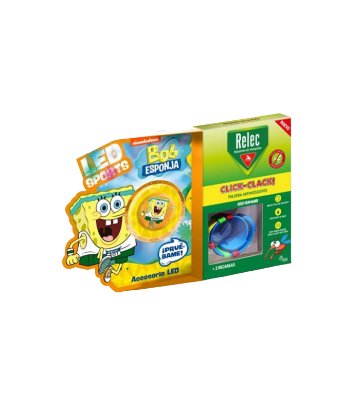 RELEC PULSERA CLICK CLACK BOB ESPONJA NARANJA Inicio y  - PERRIGO