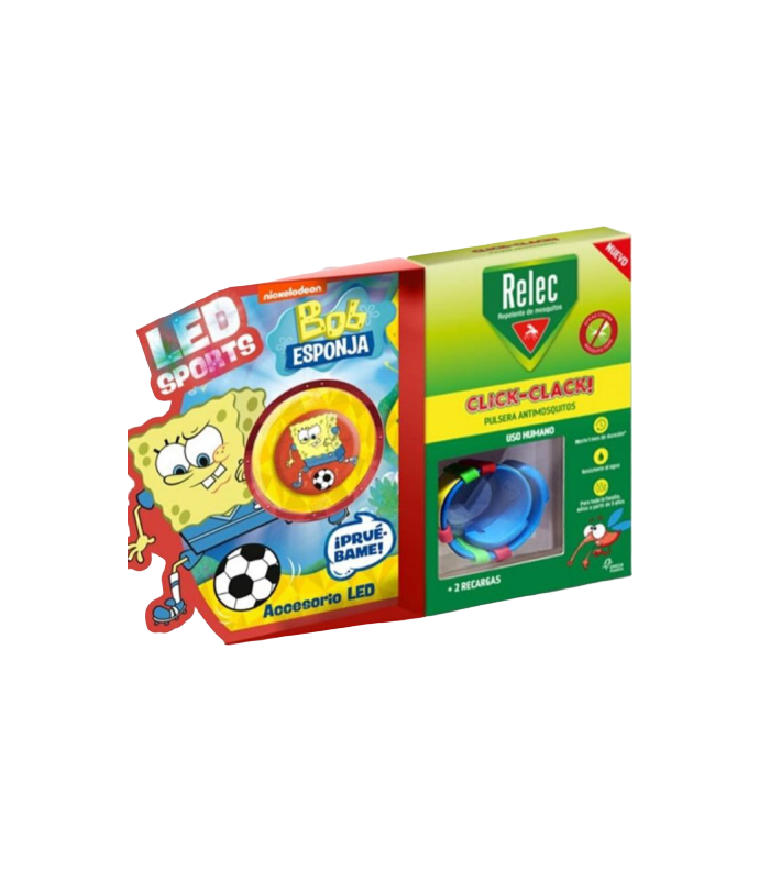 RELEC PULSERA CLICK CLACK BOB ESPONJA ROJA Inicio y  - PERRIGO