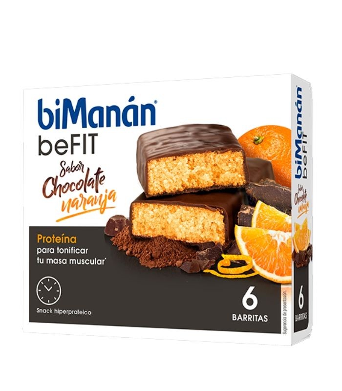 BIMANAN BEFIT PROTEINA BARRITAS CHOCOLATE NARANJA Inicio y  - BIMANAN