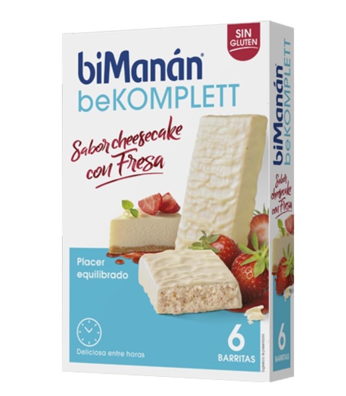 BIMANAN KOMPLETT SABOR CHEESECAKE CON FRESA 6 BARRITAS Inicio y  - BIMANAN