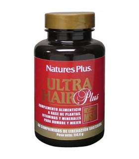 NATURES PLUS ULTRA HAIR PLUS 60 COMPRIMIDOS Tratamiento capilar y Anticaida - NATUR IMPORT