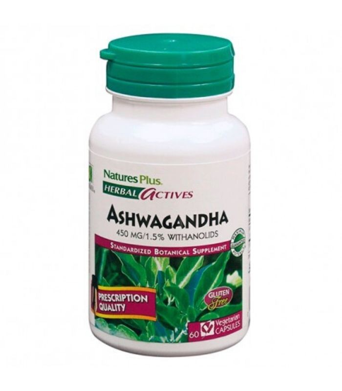 NATURES PLUS ASHWAGANDHA 450 MG 60 CAPSULAS