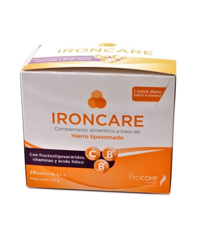 IRONCARE HIERRO LIPOSOMADO 28 SOBRES Inicio y  - PROCARE HEALTH IBERIA