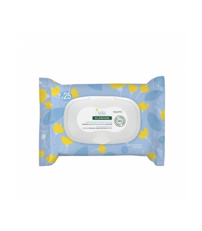 KLORANE BEBE TOALLITAS SUAVES 25 UNIDADES Pañales y toallitas y Cuidado del bebe - KLORANE