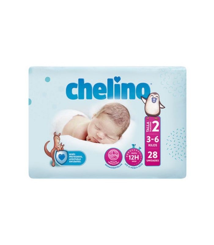 CHELINO FASHION LOVE PAÑAL TALLA 2 (3-6KG) Bebé y mamá y Inicio - CHELINO