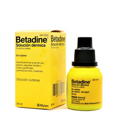 BETADINE 10p SOLUCION TOPICA FRASCO 50 ML