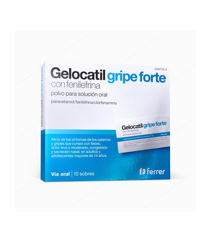 GELOCATIL GRIPE FORTE 10 SOBRES