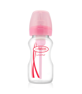 DR BROWNS BIBERON ROSA BOCA ANCHA +0M 270ML - Accesorios del bebé y biberones 2